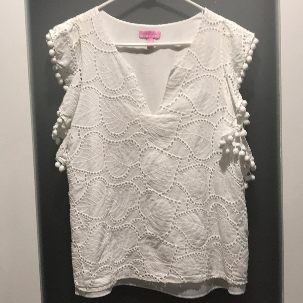 EUC Lilly Pulitzer White top